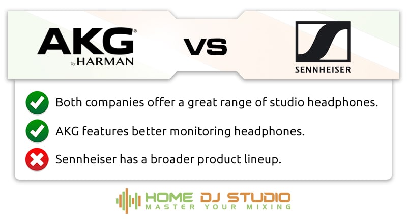 AKG vs. Sennheiser comparison.