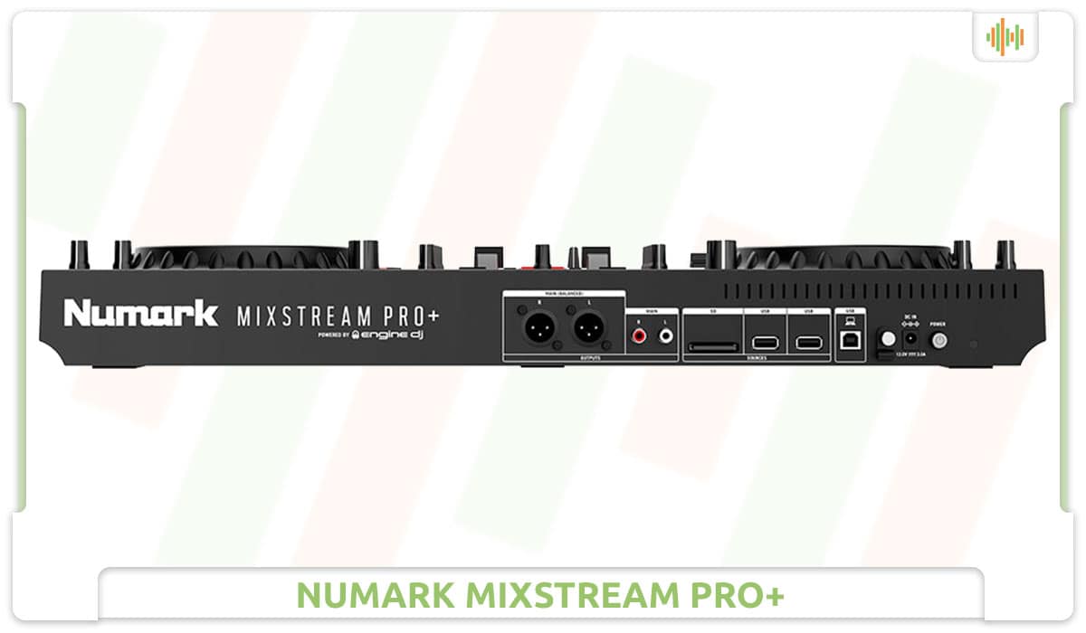 Numark Mixstream Pro+ Back.