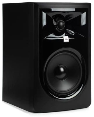 Three quarter view of the JBL 306P MkII studio monitor