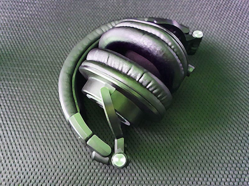 DJ headphones collapsed