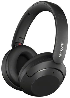 Three-quarter view of the Sony WH-XB910N headphones.