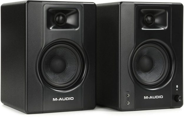 Front view of the M-Audio BX4 BT