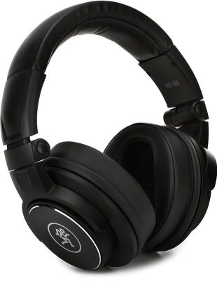 Three quarter view of the Mackie MC-150 headphones.
