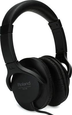 Three quarter view of the Roland RH-5 headphones.