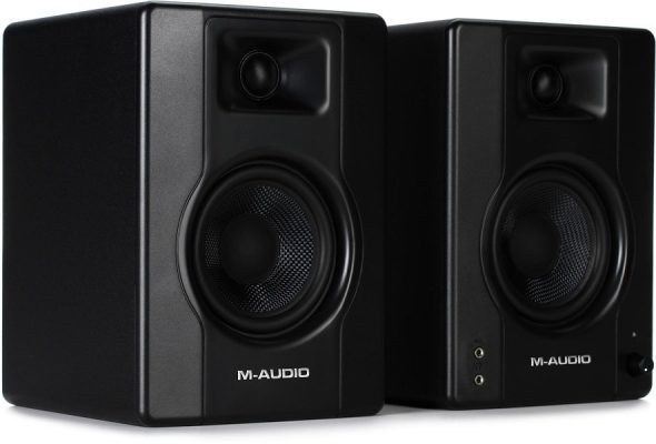 Front view of the M-Audio BX4