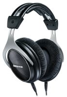 Three quarter view of the Shure SRH1540 headphones