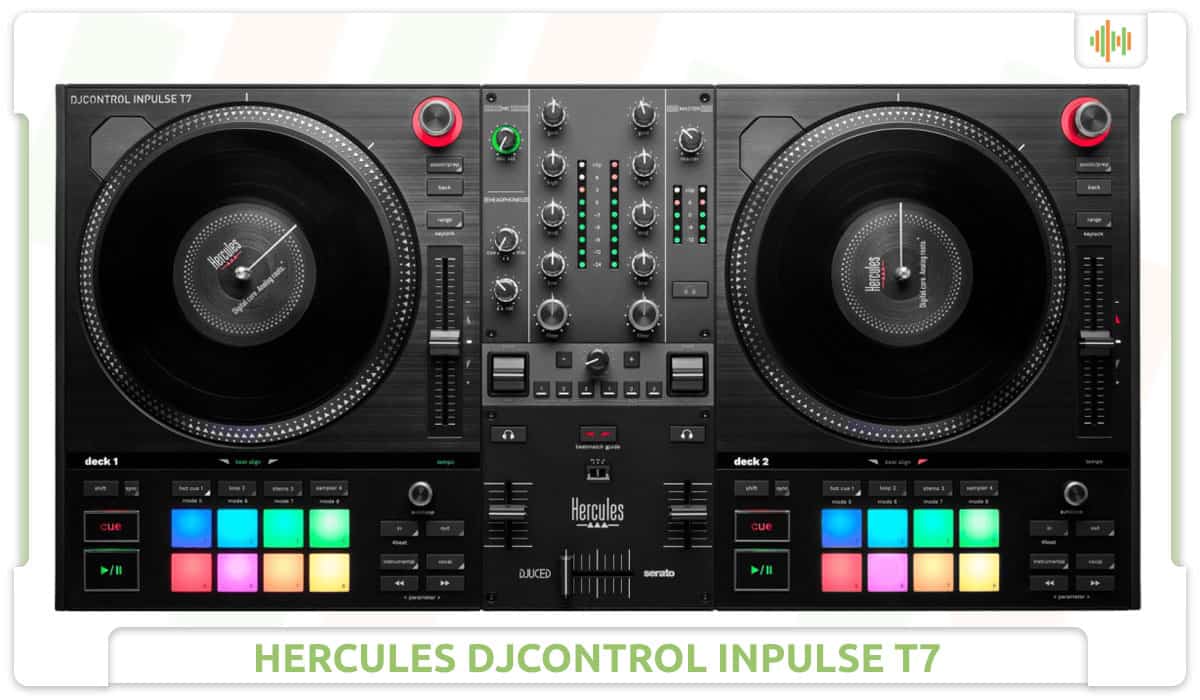 Hercules DJControl Inpulse T7 Top.