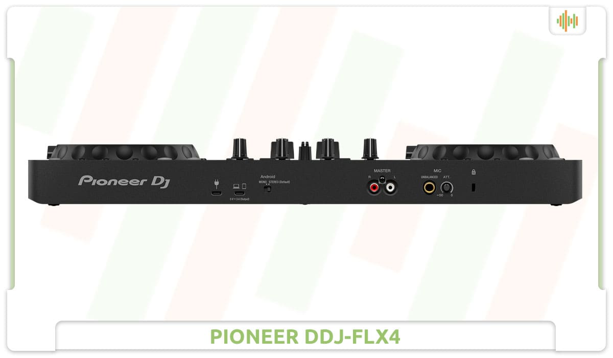 Pioneer DDJ-FLX4 Rear.