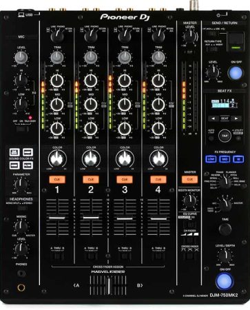 Top view of the Pioneer DJM 750 MK2