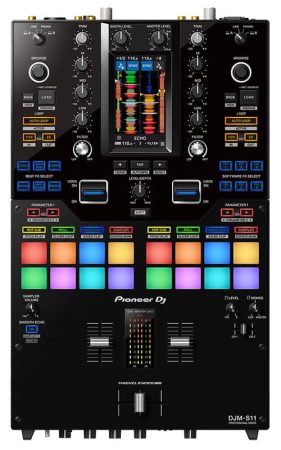 Top view of the Pioneer DJM S11.