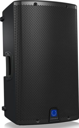 Three quarter view of the Turbosound iX12 speaker.