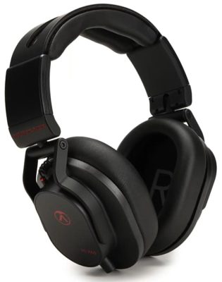 Three quarter view of the Austrian Audio Hi-X60 headphones.