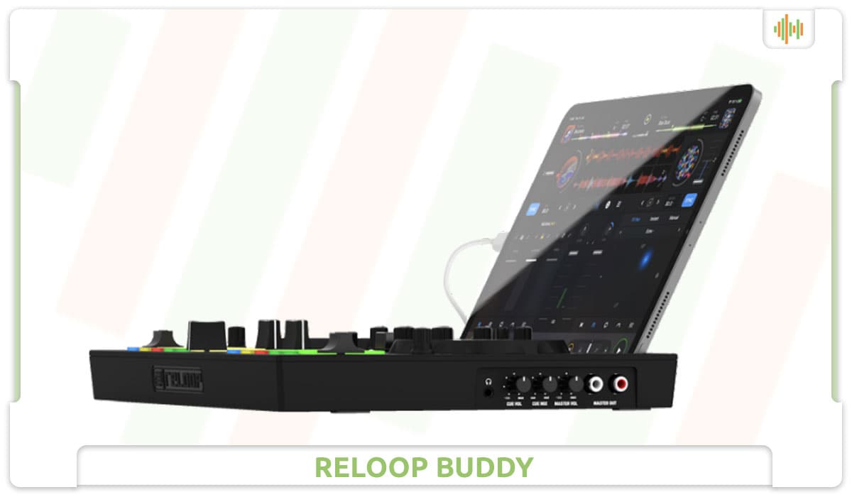 Reloop Buddy Side Angle iPad.