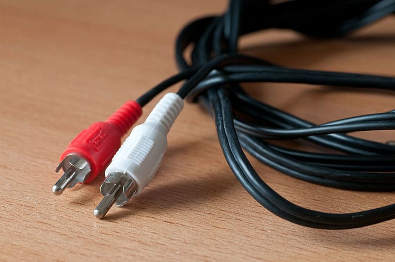 Photo of RCA audio cables