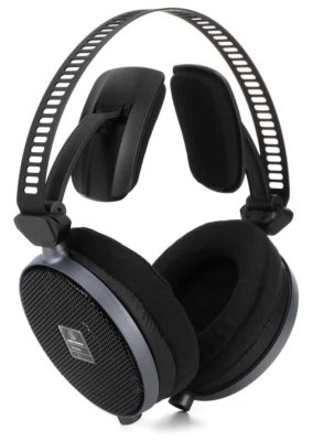 Three quarter view of the Audio-Technica ATH-R70x headphones.