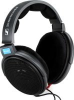 Three quarter view of the Sennheiser HD 600 headphones.