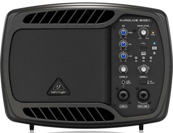 Front view of the Behringer B105D speaker.