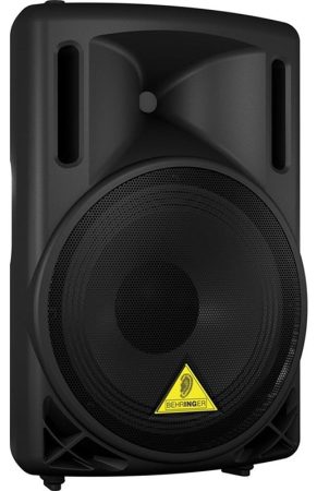 Three quarter view of the Behringer Eurolive B212D speaker.