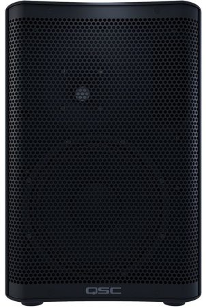 Front view of the QSC CP8 speaker.