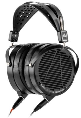 Three quarter view of the Audeze LCD-X headphones.