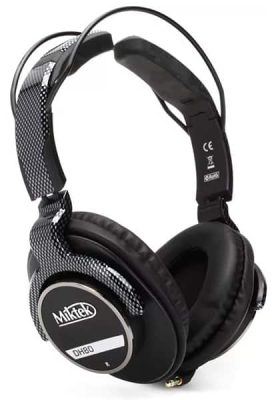 Three quarter view of the Miktek DH80 headphones.