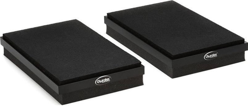 Three quarter view of the Auralex ProPAD isolation pads.