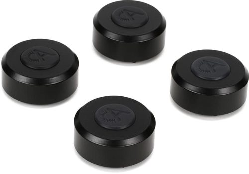 Three quarter view of the Auralex ProPOD isolation discs.
