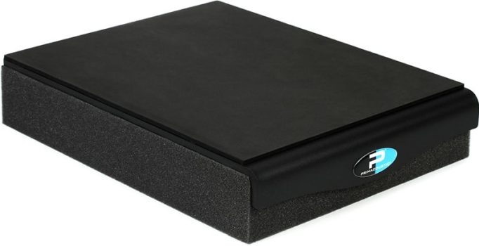 Three quarter view of the Primacoustic RX7 isolation pad.