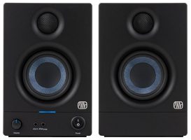 Front view of the PreSonus Eris 3.5 studio monitors.