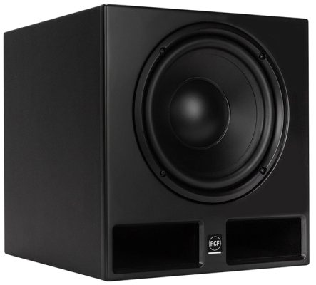 Three-quarter view of the RCF AYRA PRO10 subwoofer.